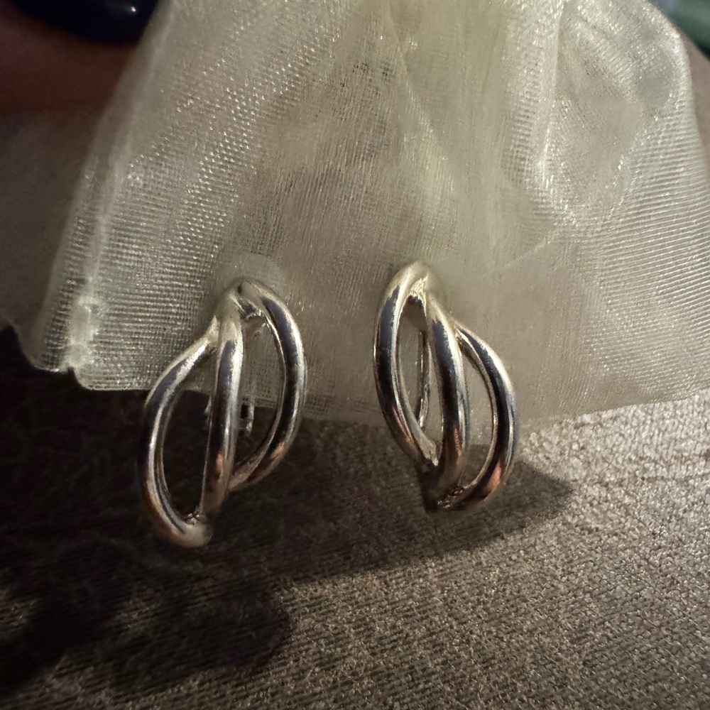 Elegant Silver Hoop Earrings